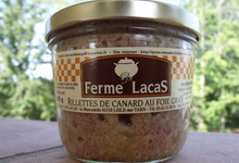 Rillettes de canard au foie gras 180 grs