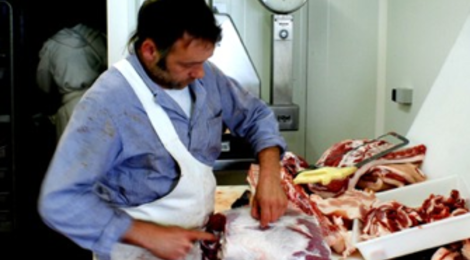 Viande de cochon, caissetes de 5 kilos