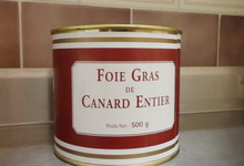 Foie gras de canard entier 500 grs