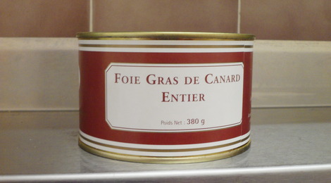 Foie gras de canart entier 380 grs