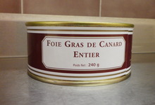 Foie gras de canard entier 240 grs