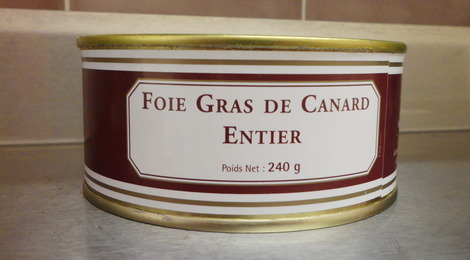 Foie gras de canard entier 240 grs