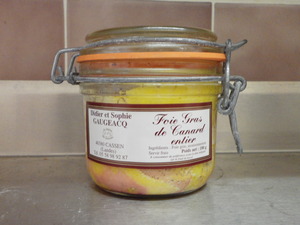 Foie gras de canard entier 180 grs