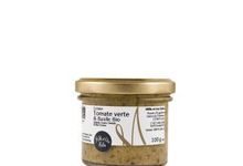 Crème de tomates vertes et basilic....