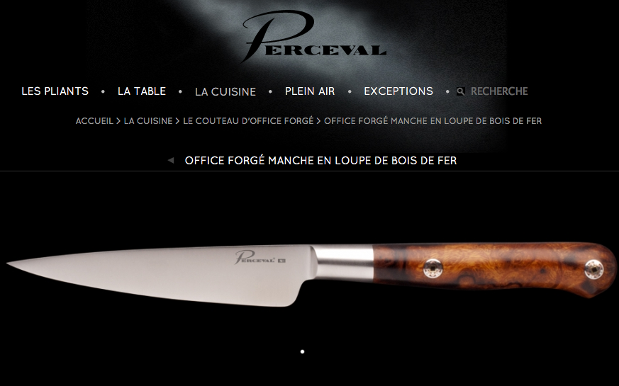Couteau d'Office 10 forgé - Atelier Perceval