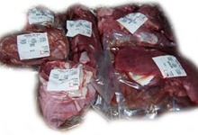 colis de viande de veau et de bœuf