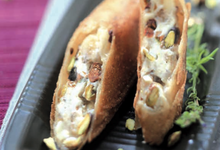 Croustillant de Mascarpone, Pistaches et Bananes