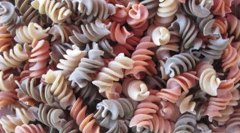 Pâtes tricolores
