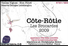 Côte-Rôtie - Les Brocardes - Réserve Georges Lelektsoglou