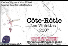 Côte-Rôtie - Les Violettes - Réserve Georges Lelektsoglou