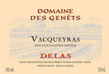 Delas Frères - Vacqueyras Domaine des Genêts 2011