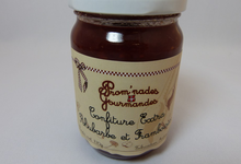  Confiture de rhubarbe framboises