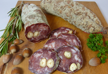 Saucisson pur porc aux noisettes 