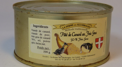 Paté de canard 50% de foie gras