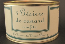  5 gésiers de canard en confit