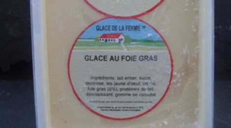 Crème glacée au foie gras