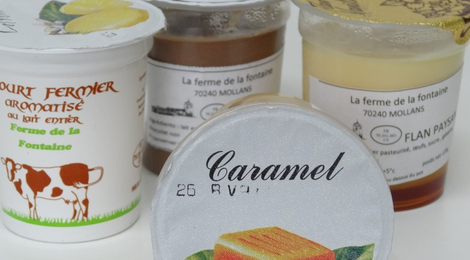 Flan fermier au caramel de la Ferme de la Fontaine