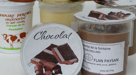 Flan fermier crémeux au chocolat du GAEC Muhlematter
