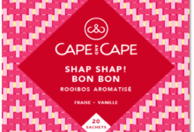 cape and cape - shap shap bon bon - rooibos - aromatisé - infusettes - sachets individuel - pyramide