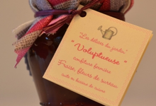 "Voluptueuse", confiture de fraise aux fleurs de sureau