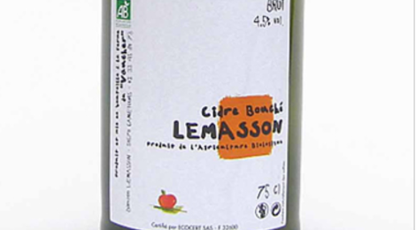 Cidre bouché bio Brut Lemasson