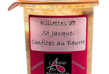 rillettes de SAINT-JACQUES CONFITES AU BEURRE