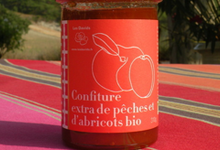 La confiture de pêches et d’abricots BIO