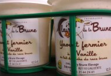 Panier de 4 yaourts brassés à la vanille 