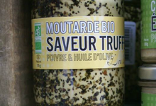 Moutarde Bio saveur truffe, poivre et huile d'olive 