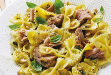 Farfalle au thon et au pesto