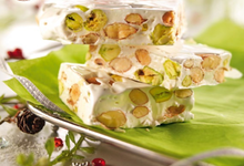 Nougat blanc au miel d’Acacia, amandes et pistaches