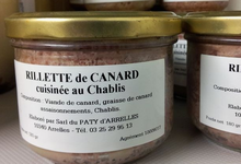 rillette de canard cuisinée au chablis