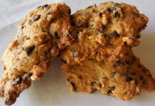 Cookies chocolat-noisettes.