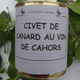Civet de canard au vin de Cahors,  Ferme de Larcher