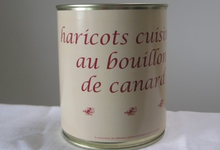 Haricots cuisinés au bouillon de canard