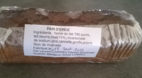 Pain d'épice du Paysan Boulanger