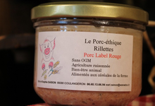  Verrine de 200 gr de rillettes de porc Label Rouge 