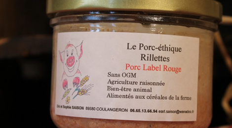  Verrine de 200 gr de rillettes de porc Label Rouge 