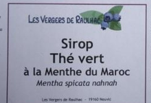  Sirop de THE VERT à la Menthe marocaine