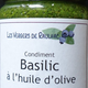 Condiment «BASILIC à l’huile d’olive»