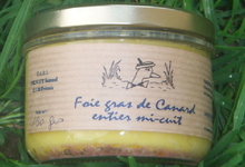 Foie gras de canard entier mi-cuit