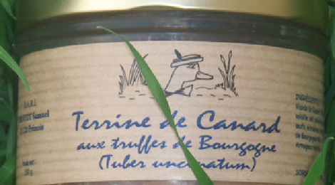 Terrine de canard aux truffes de Bourgogne