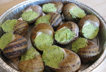 12 escargots en coquilles avec farce Bourguignonne surgelés