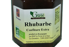 Confiture artisanale bio de Rhubarbe