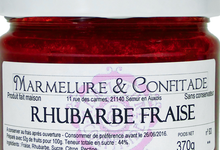 Confiture de rhubarbe et fraise