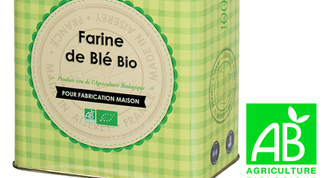Farine de Blé Bio T65 Boite Fer 1Kg