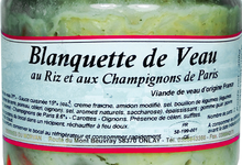 Blanquette de Veau au riz et aux champignons de Paris