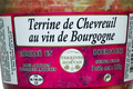 Terrine de chevreuil au vin de Bourgogne