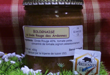 Sauce bolognaise à la dinde rouge des Ardennes