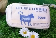 Beurre fermier au lait cru - Ferme de Champel